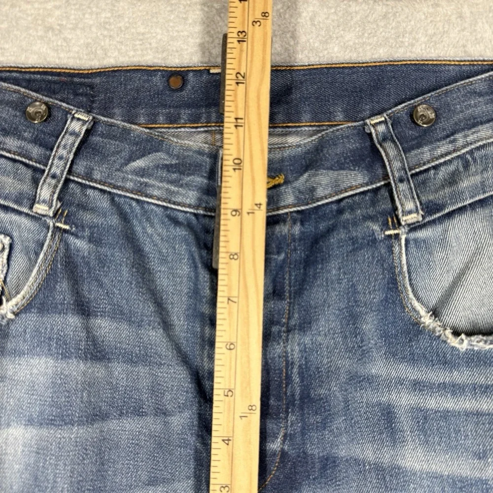 G Star Raw Jeans Mens 33x30 Blue New Radar Tapered Braces Suspender Buttons Hem‎